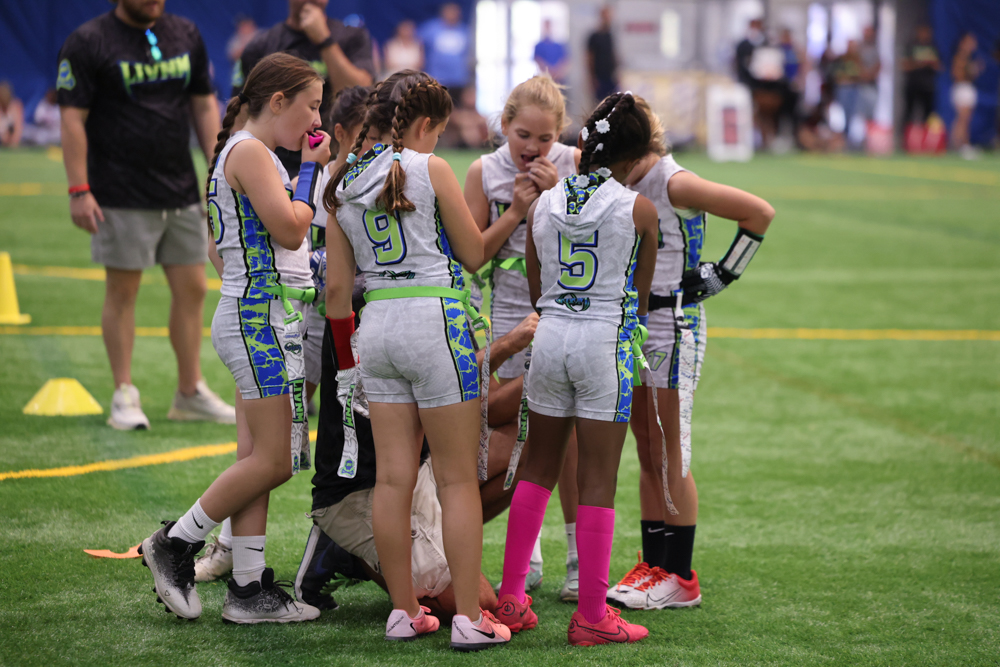 long island girls travel flag football team