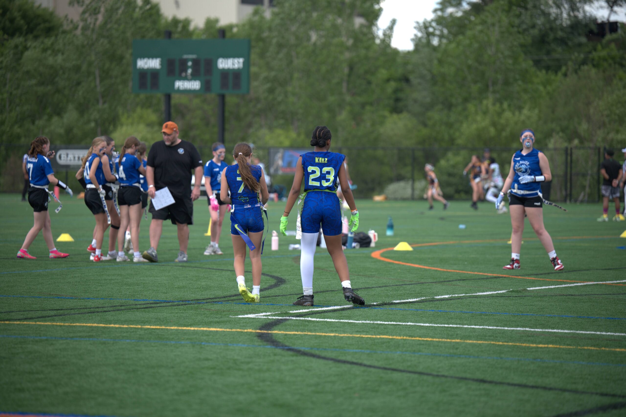 Long Island Venom Girls Travel Flag - Girls Club Flag Football Team in Long Island LIVNM LI Venom Flag